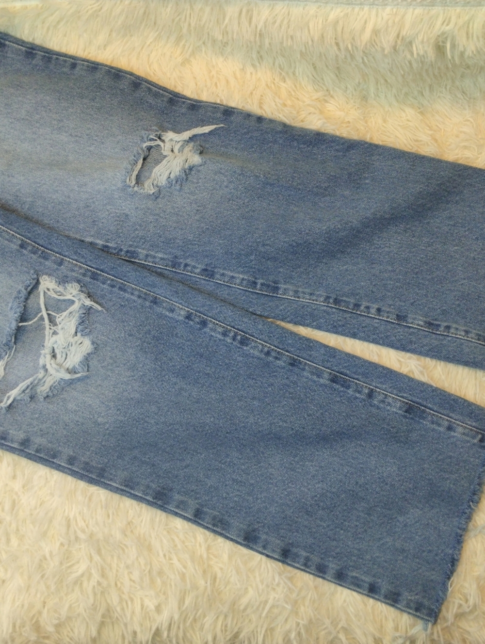 ZARA Ripped Mom Fit Jean Size 6 - Picture 5 of 10